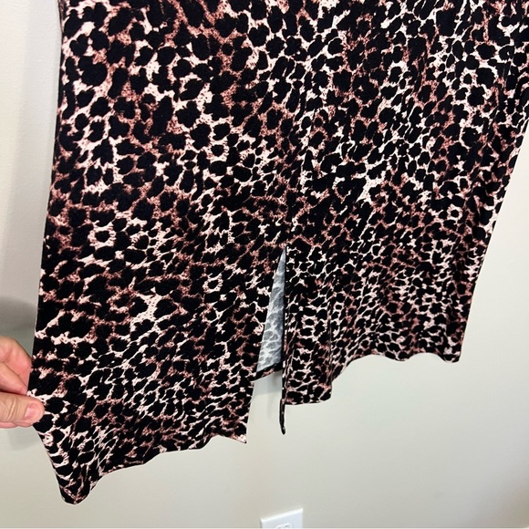 Soma Leopard Print 3/4 Sleeves Cool Nights Short Sleeve Sleepshirt size XS - Picture 7 of 7